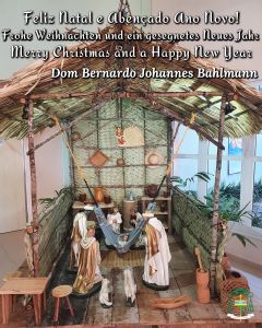 Mit dem Foto der Krippe aus dem kirchlichen Krankenhaus in Juruti im brasilianischen Partnerbistum Óbidos schickt Bischof Bernardo Johannes Bahlmann Weihnachtsgrüße nach Unterfranken.