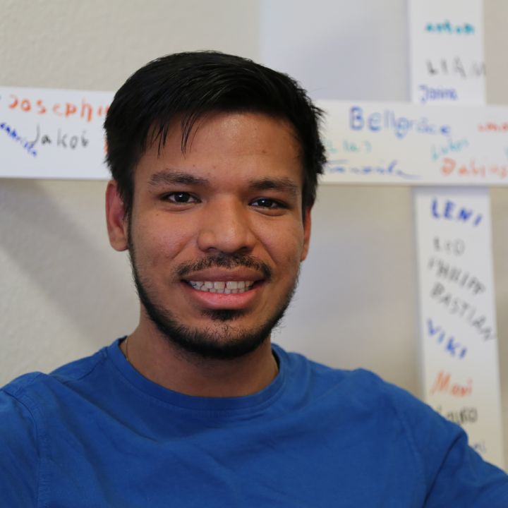 Gabriel Santos Gonçales arbeitet seit Mai 2023 als "weltwärts"-Freiwilliger in der Jugendbildungsstätte Volkersberg. Er unterstützt bei Hausmeistertätigkeiten und in Seminaren.